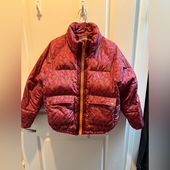 Anthropologie Numph Lillie Quilted valentine Cottagecore Floral Puffer Jacket XS - Picture 4 of 10